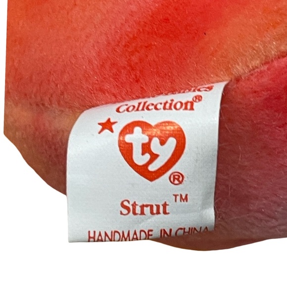 Ty Beanie Baby “STRUT” “DOODLE” The Rooster 4th Generation 3rd Tush Tag PVC 1996 - Picture 5 of 6